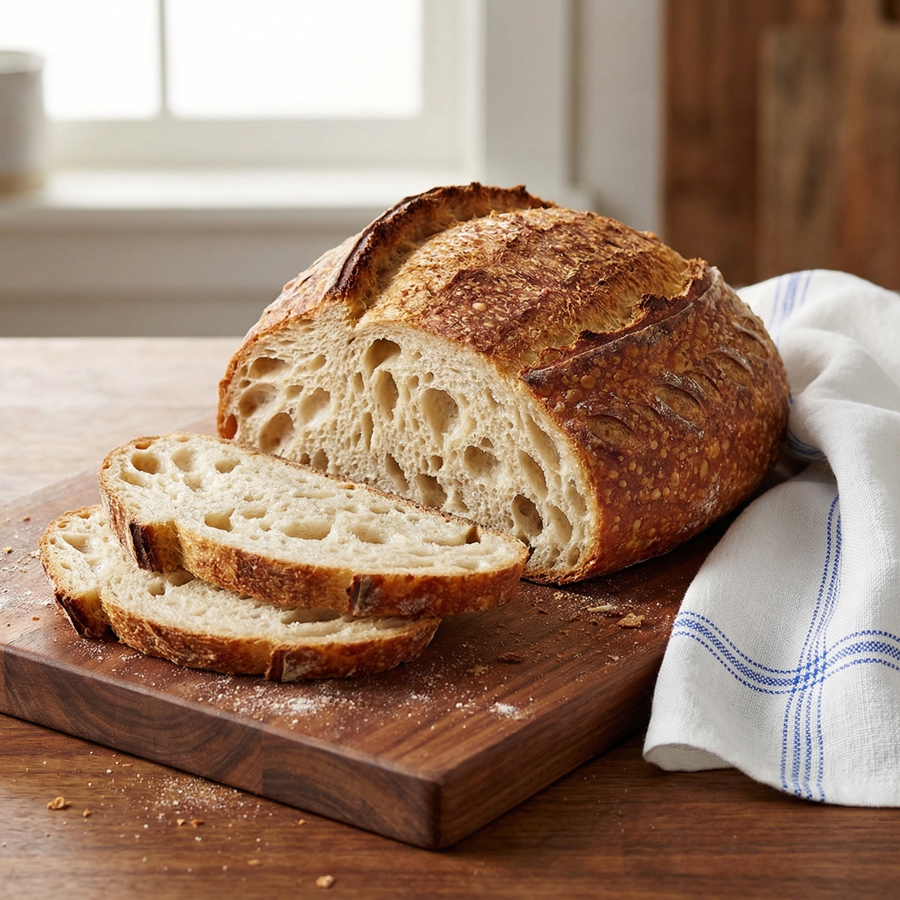 Pão de fermentação natural